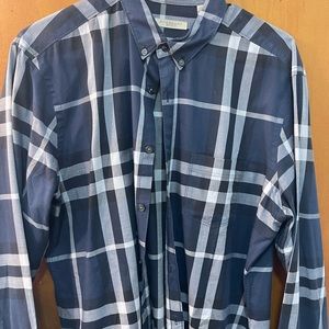 Burberry Blue Check Shirt